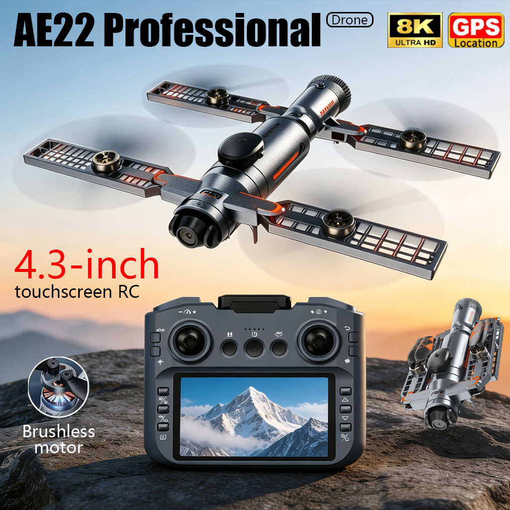 Drone Kit Professional - Усовершенствованный складной дрон AE22 PRO MAX