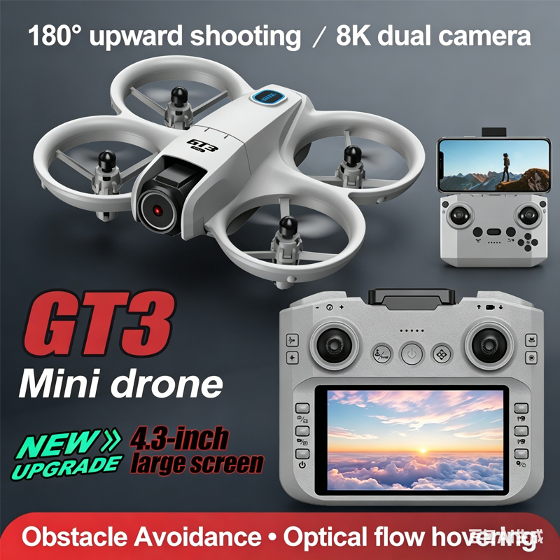 Drone Kit Tricopter - Мини-дрон 2026 GT3/GT3 MAX с камерой